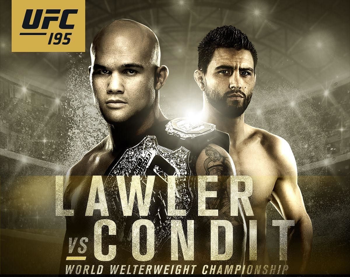 UFC 195 poster [Image via @ufc on Twitter]