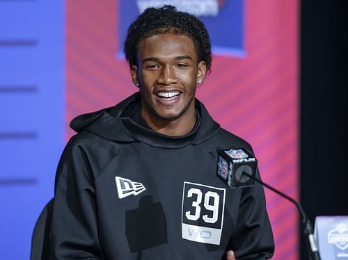 Garrett Wilson at the NFL Combine