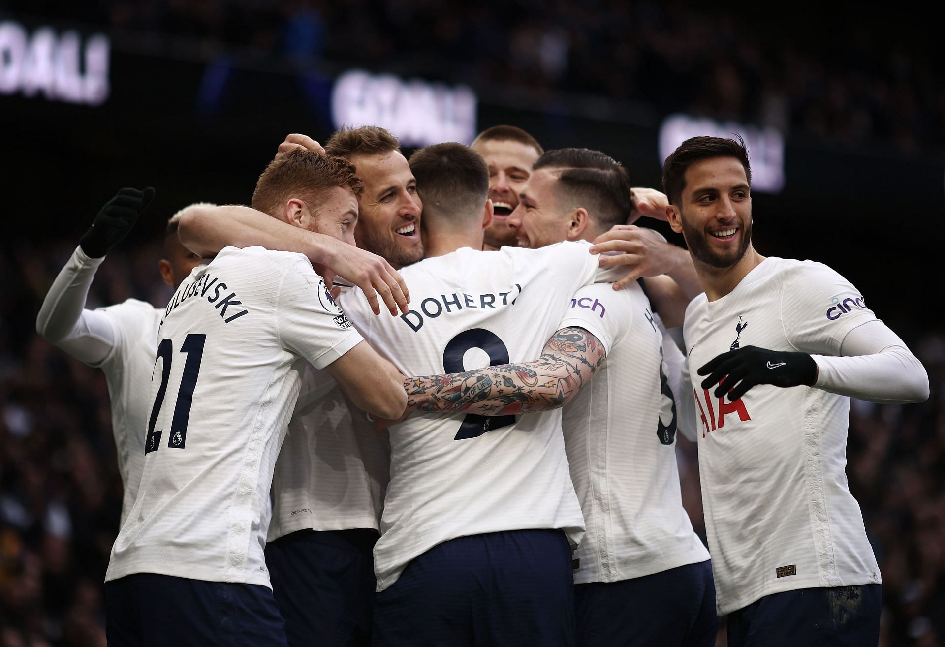 Tottenham are in the driving seat in the race for a top-four finish.