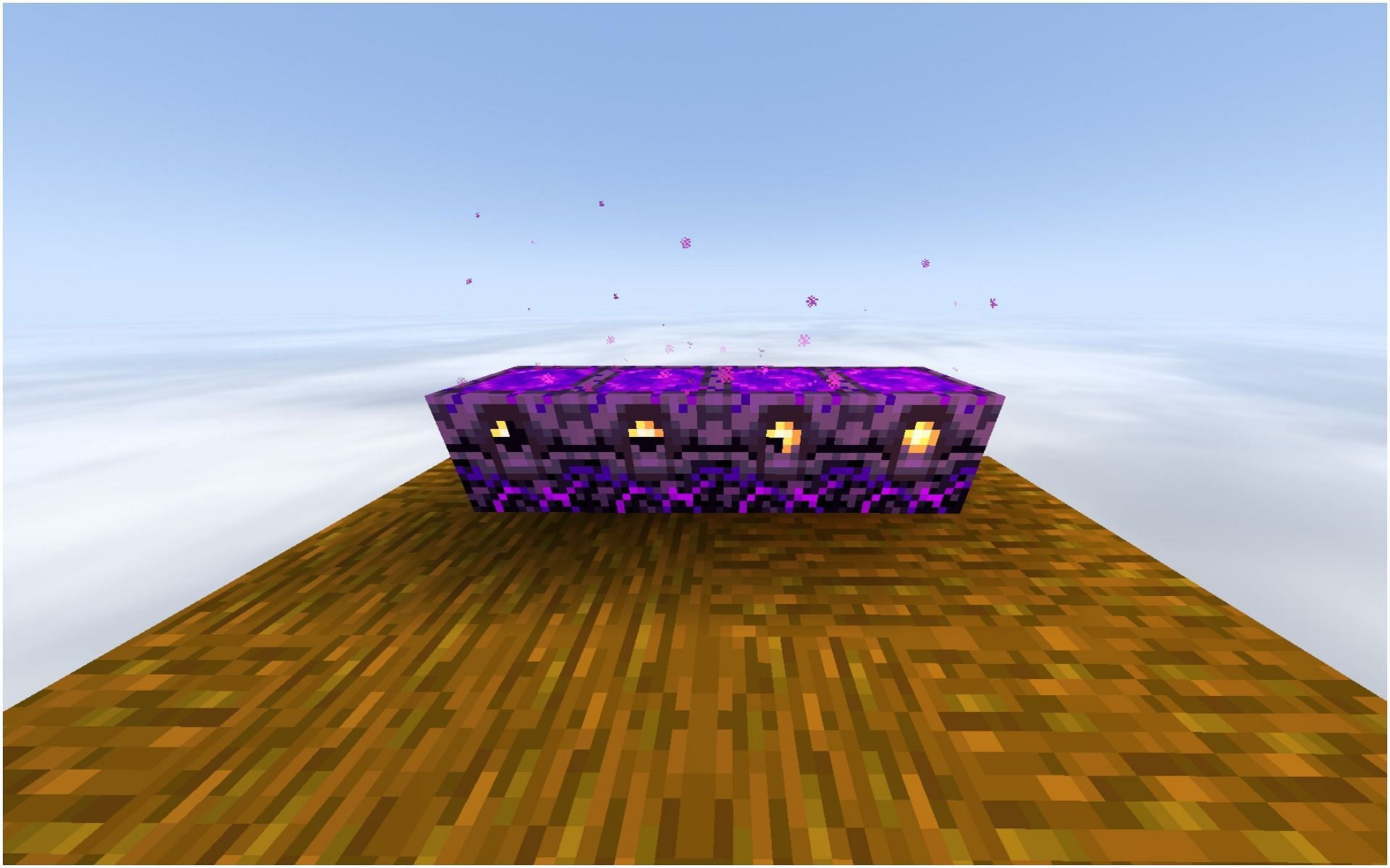 Four respawn anchors, with all four charge levels (Image via Minecraft)