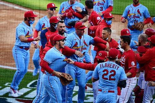 Players hit by pitches can often cause the benches to clear. It certainly did so last night as two Minor League Baseball Double-A teams squared off, quite literally.