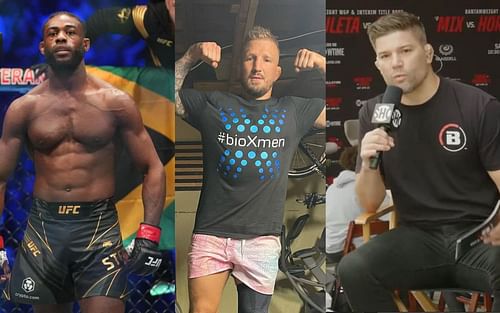 From left to right: Aljamain Sterling, T.J. Dillashaw and Josh Thomson [Image Courtesy: @JohnMcarthyMMA on Twitter, @tjdillashaw and @funkmastermma on Instagram]