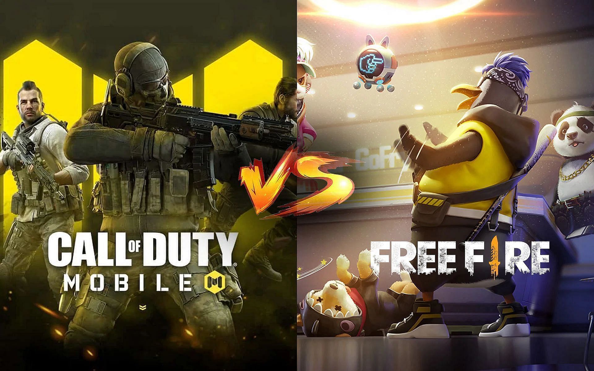 Call of duty mobile + free fire