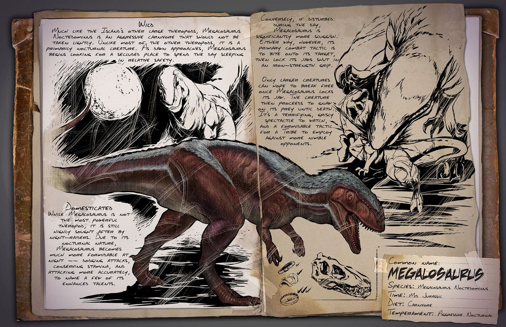 Megalosaurus, Ark: Lost Island (Image via ARK fandom)
