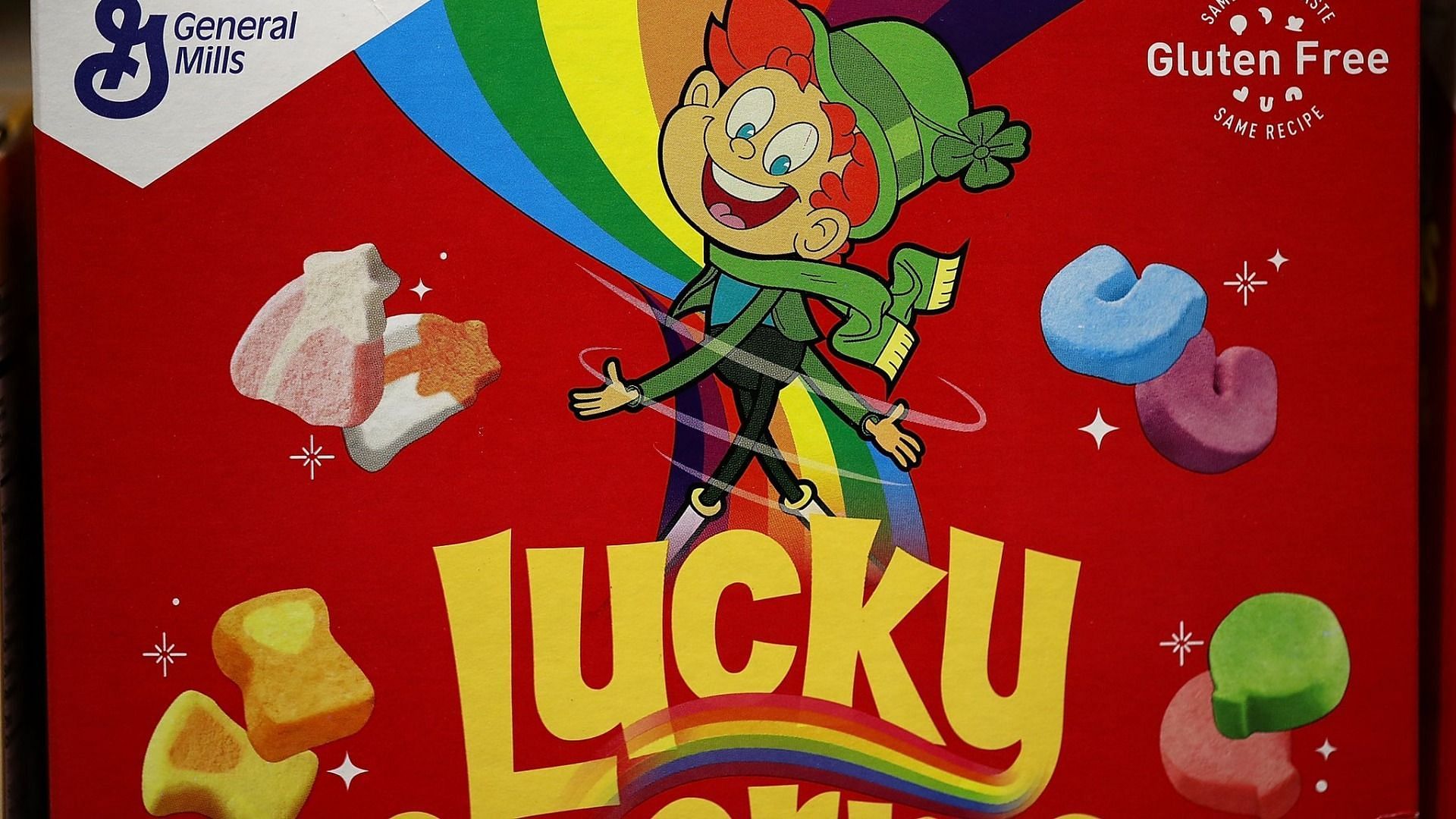 Lucky Charms is reportedly sickening people, with many complaining about symptoms like nausea, diarrhea, and vomiting after consuming it (Image via Justin Sullivan/Getty Images)