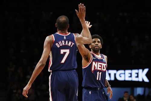 Brooklyn Nets superstars Kyrie Irving and Kevin Durant