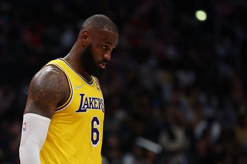 LeBron James of the Los Angeles Lakers