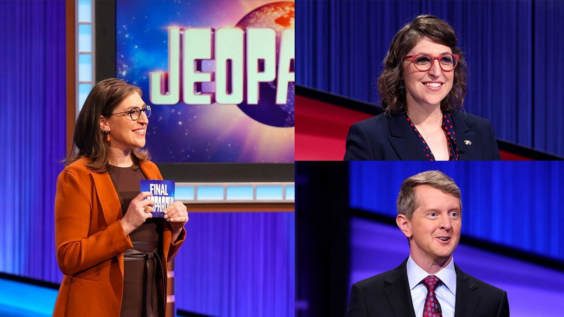 Mayim Bialik and Ken Jennings as Jeopardy! Season 38 hosts (Image via @jeopardy/Instagram)