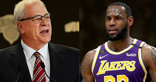 Phil Jackson and LeBron James. (Photo: Basketball Network)