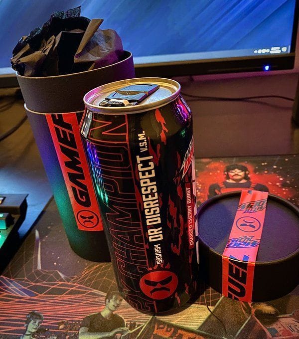 Fans react to Dr Disrespect's newest Game Fuel flavor