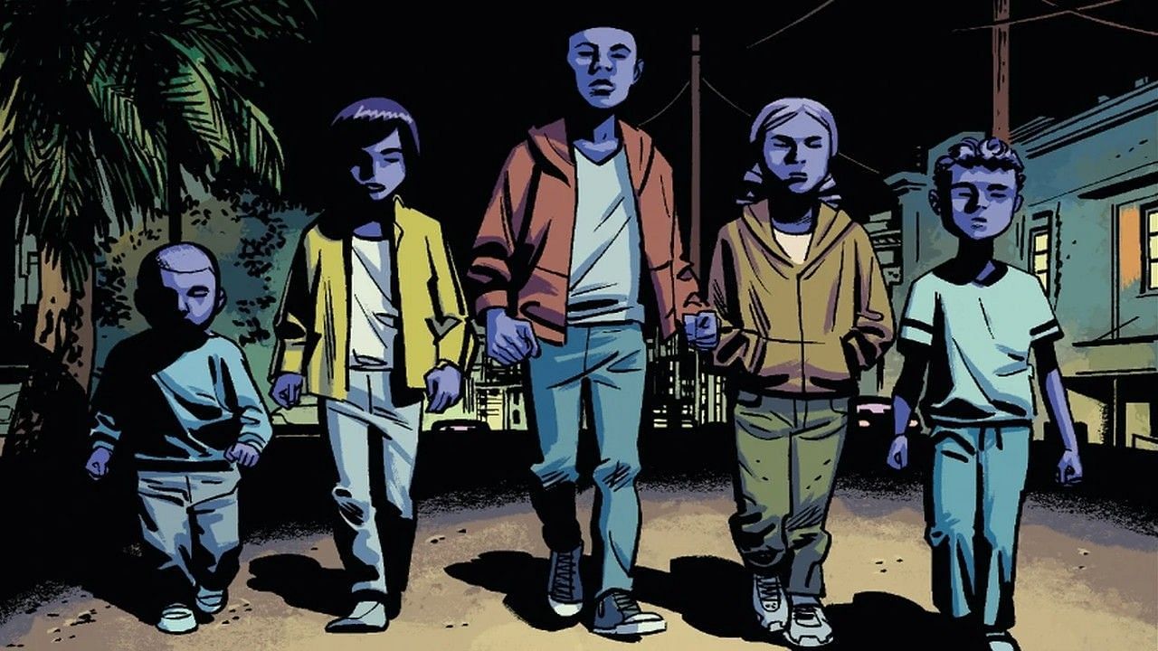 The Purple Children wreak havoc in San Francisco (Image via Marvel Comics)