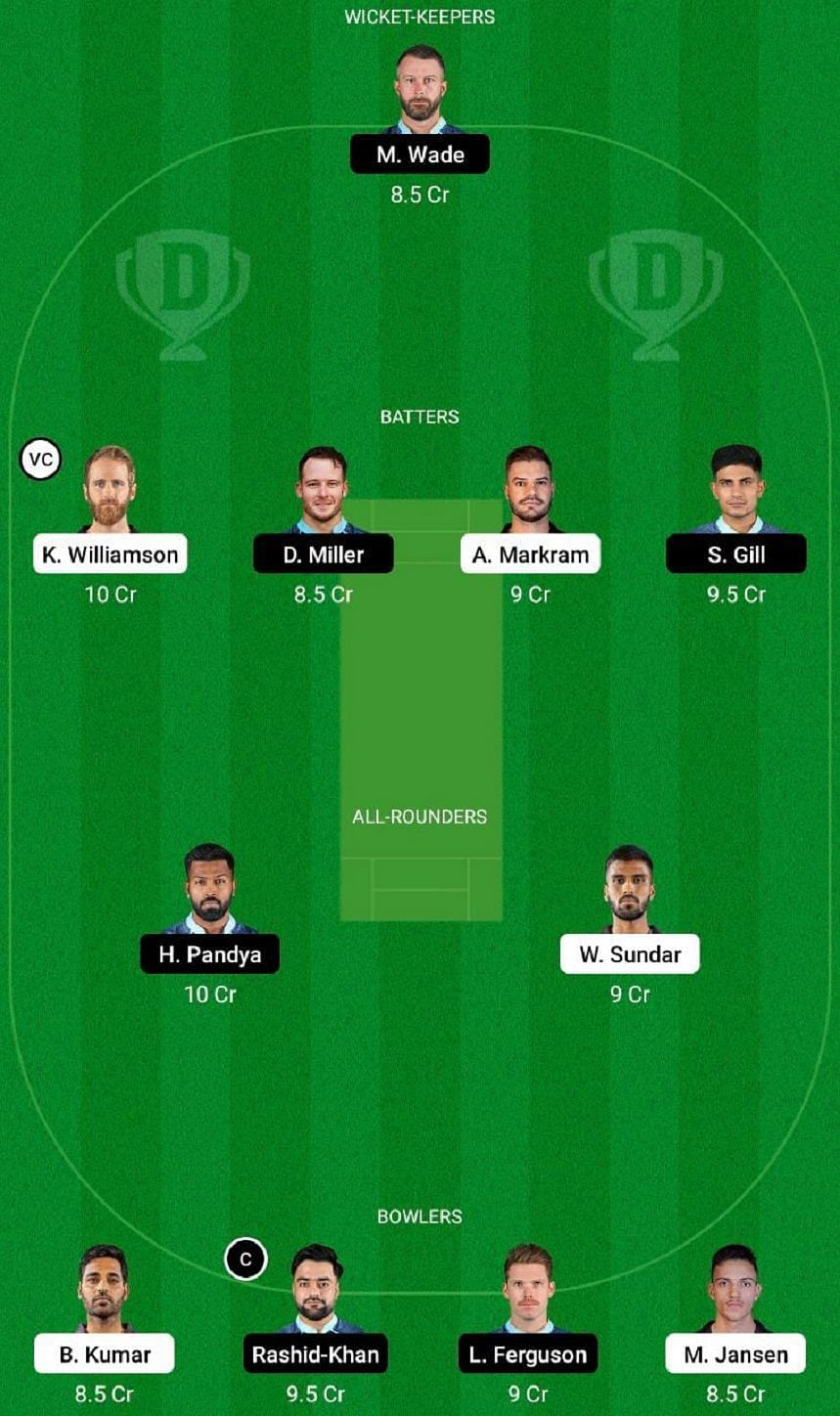 SRH vs GT Dream11 Fantasy Tip #2