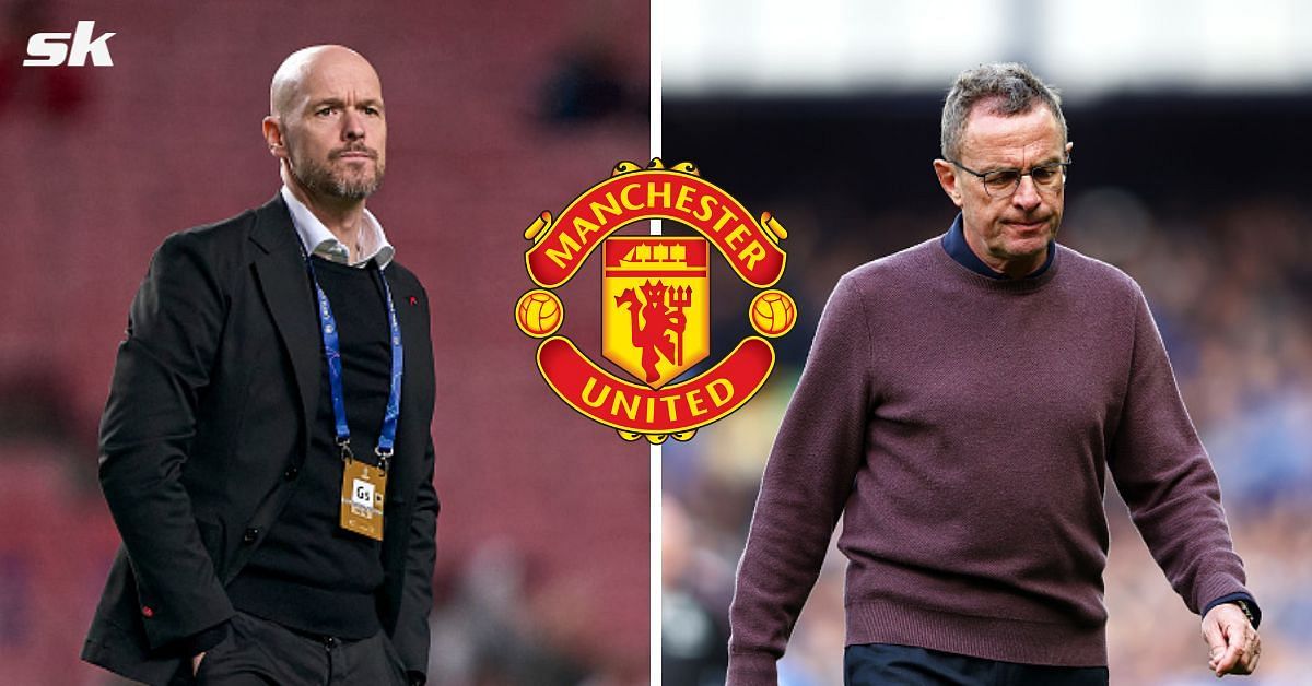 [L-to-R] Erik ten Hag and Ralf Rangnick.