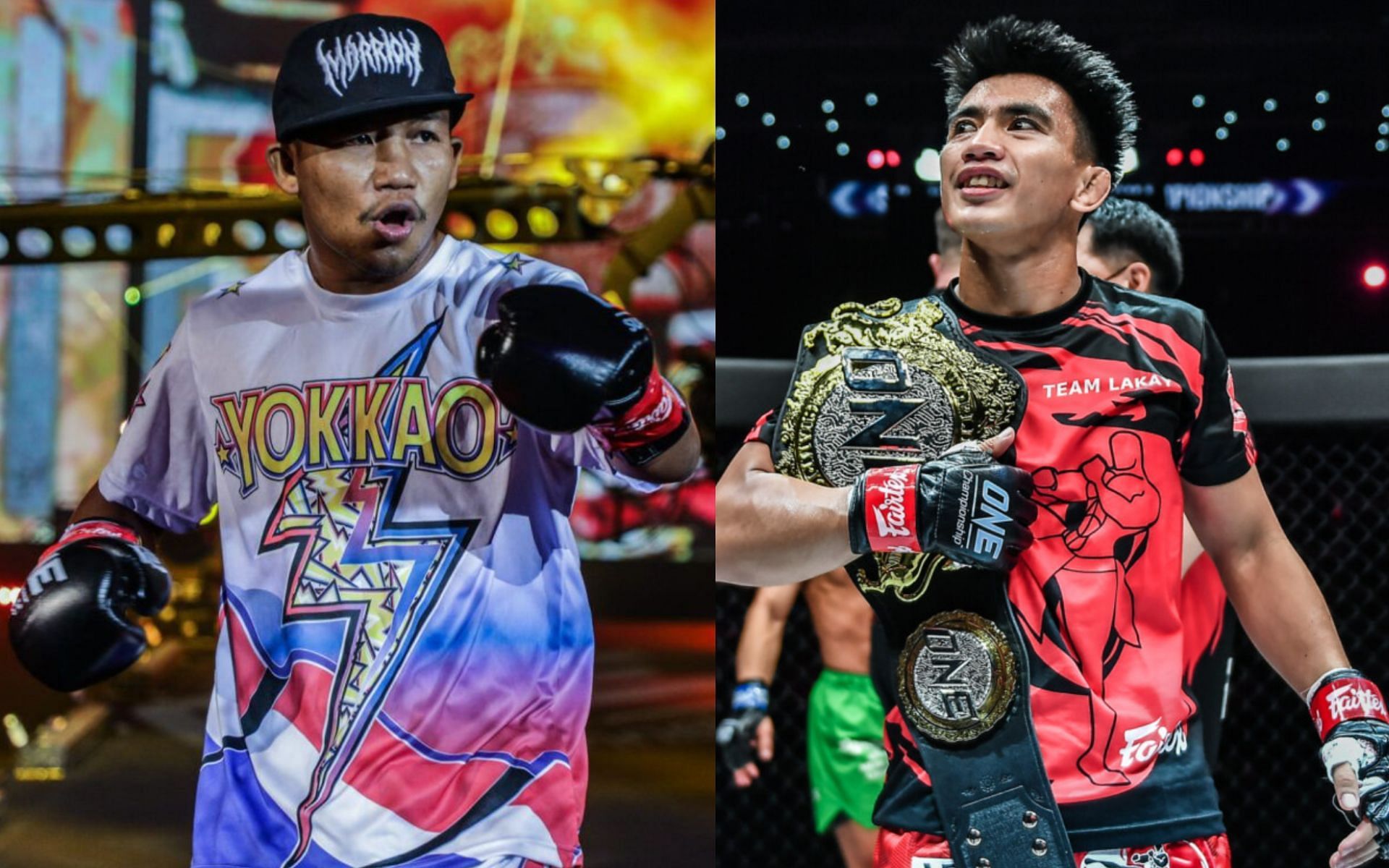 Joshua Pacio (right) is confident that Rodtang Jitmuangnon (left) is fully capable of making the transition into MMA. [Photos ONE Championship]