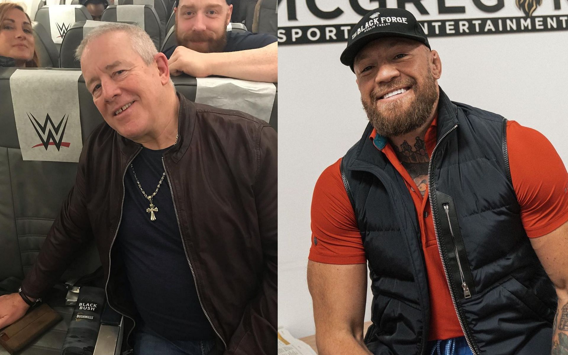 Fit Finlay (left) trolls Conor McGregor (right) over WrestleMania claims [Image Courtesy: @ringfox1 and @thenotoriousmma on Instagram]