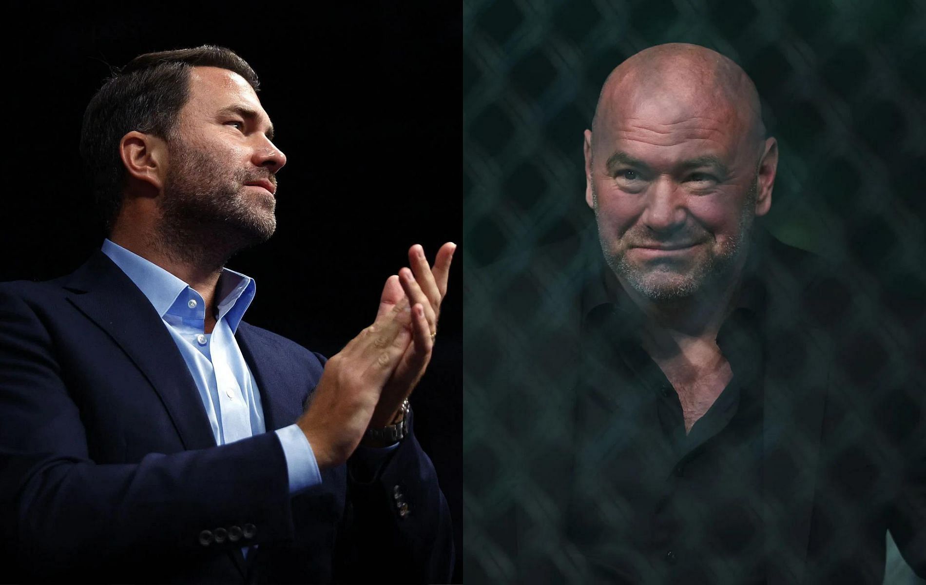 Eddie Hearn (left) &amp; Dana White (right)