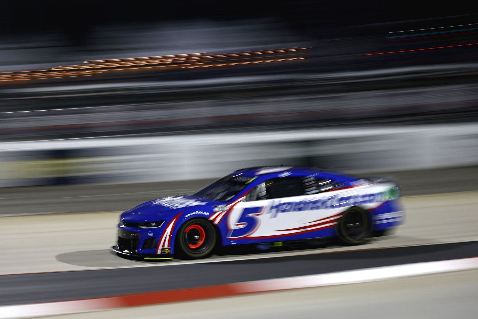 Kyle Larson drives during the NASCAR Cup Series Blue-Emu Maximum Pain Relief 400 at Martinsville Speedway. (Photo by Jared C. Tilton/Getty Images)