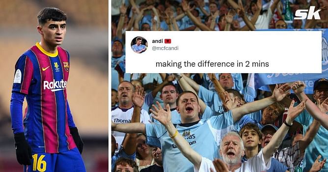 "Making the difference in 2 mins" - Fans label player as 'Pedri of Manchester City' after display against Atletico Madrid