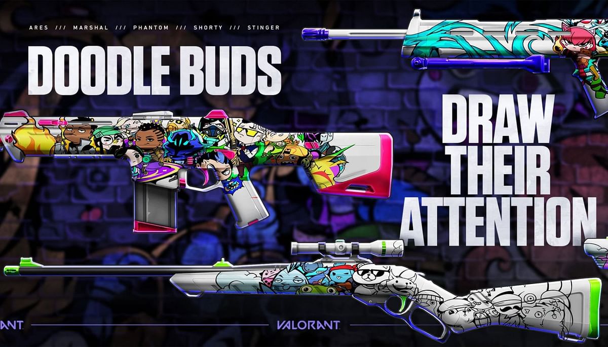 Valorant Doodle Buds bundle: Weapon skins, players cards, and more ...