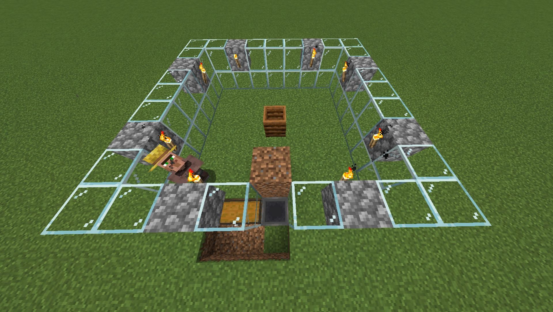 Light sources will assist with continuous crop growth (Image via Mojang)