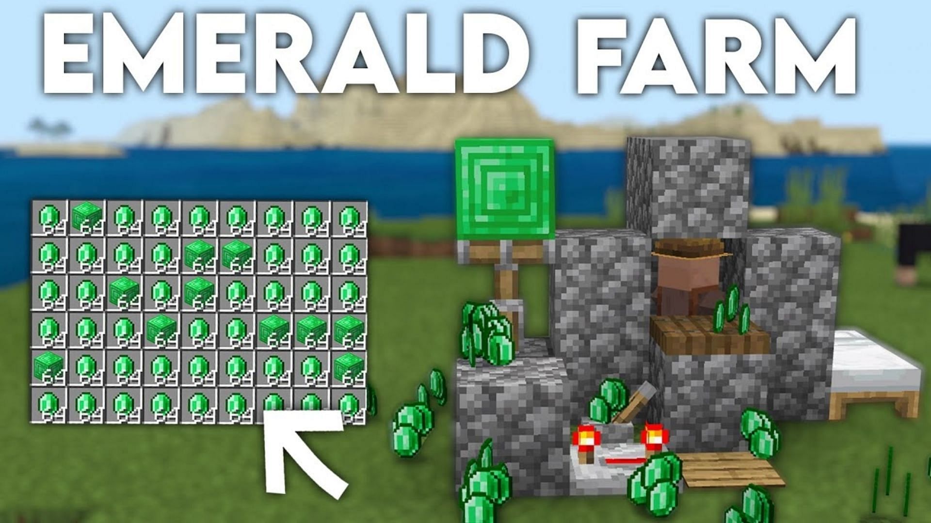 There are various methods to farm emeralds in Minecraft (Image via OinkOink/YouTube)