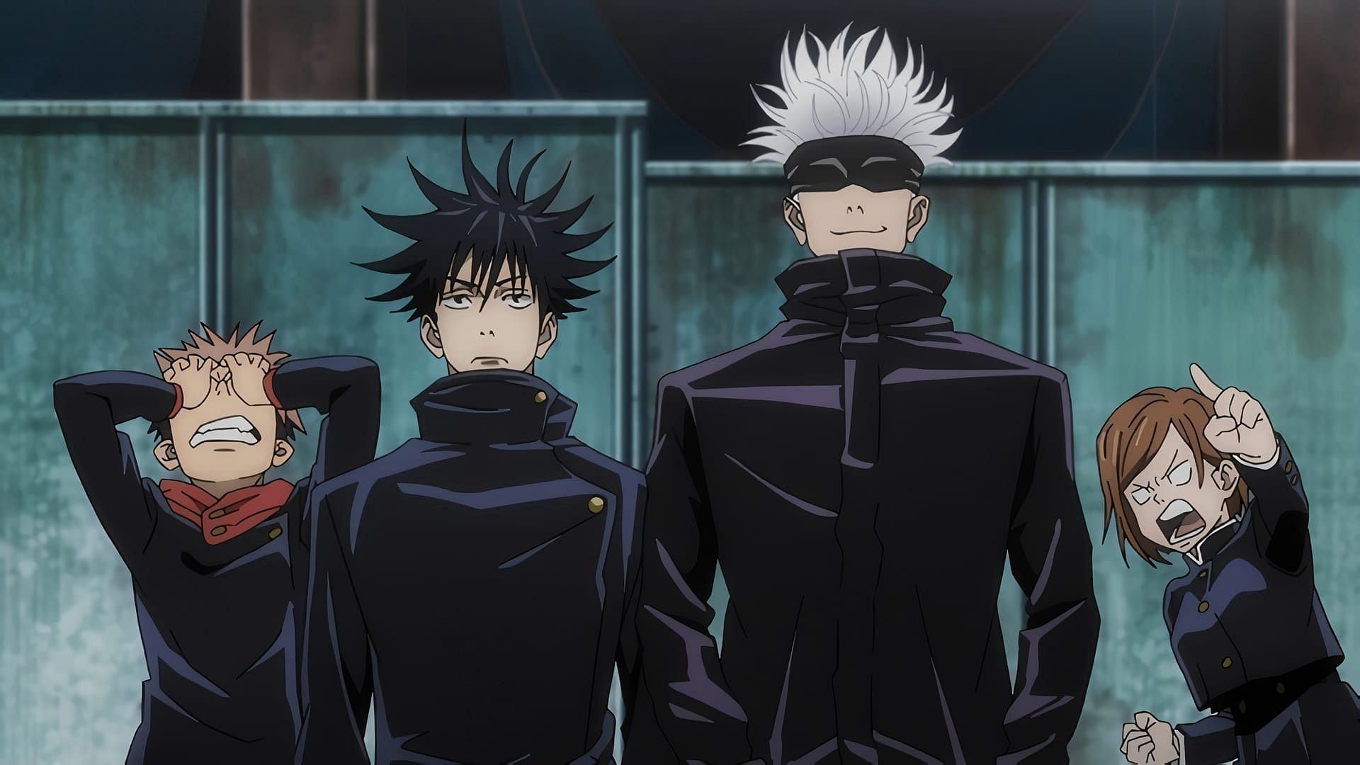 The main cast of &#039;Jujutsu Kaisen&#039; (Image via MAPPA)