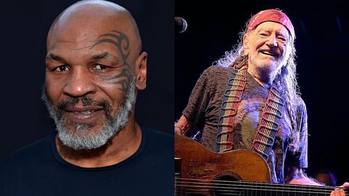 Mike Tyson (left) and Willie Nelson (right)