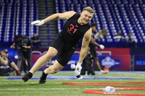 Aidan Hutchinson at the NFL Combine