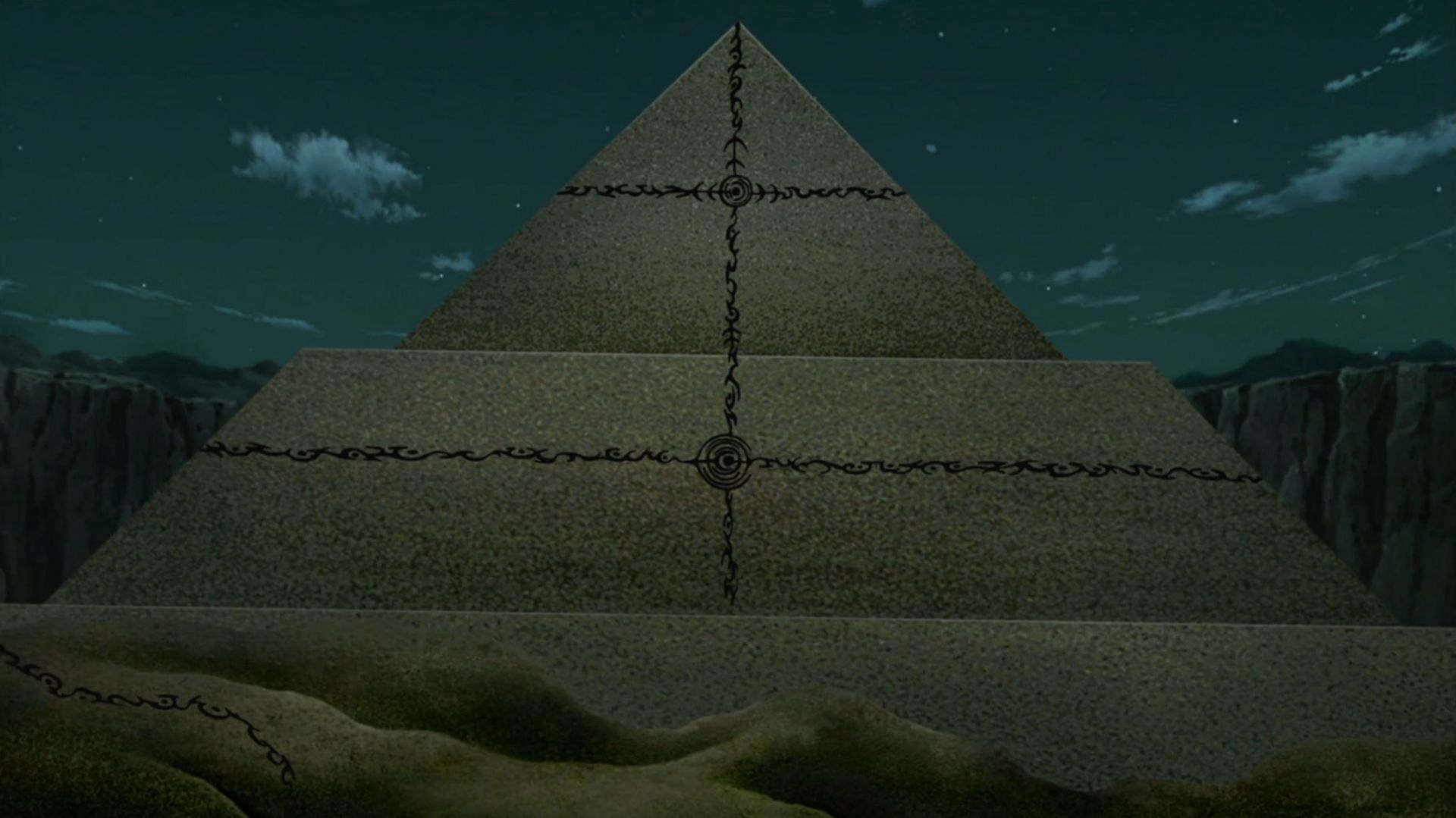 The Desert Layered Imperial Funeral Seal as it appears in the series (Image via Studio Pierrot)