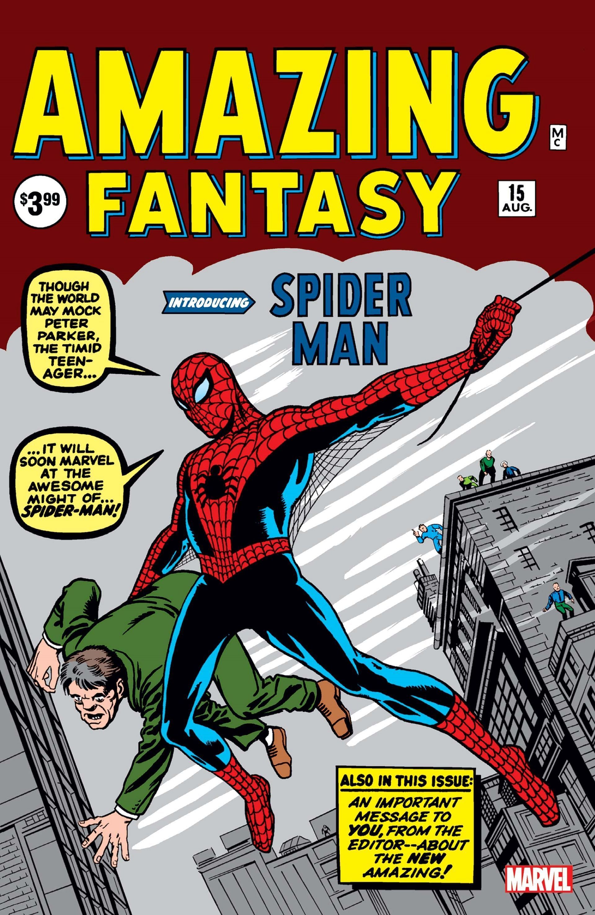 Amazing Fantasy #15 told the origin of Spider-Man (Image via Marvel)