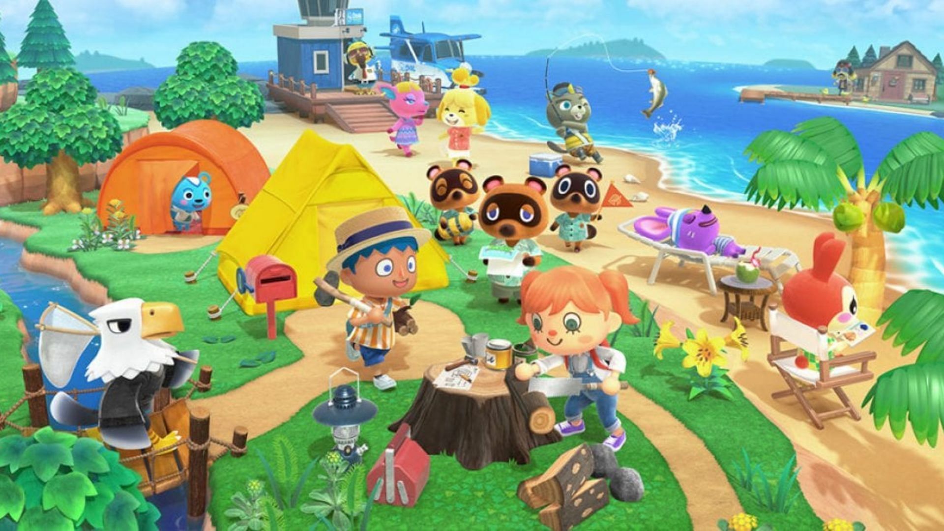 A crowded island can ruin the visual appeal of Animal Crossing: New Horizons (Image via Twinfinite)