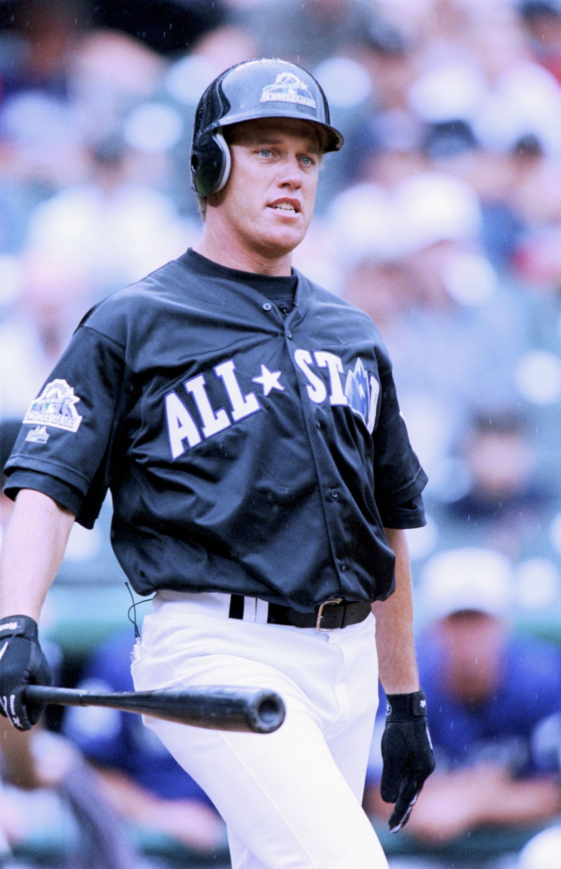 John Elway at the 1998 All Star Celebrity Home Run Derby.
