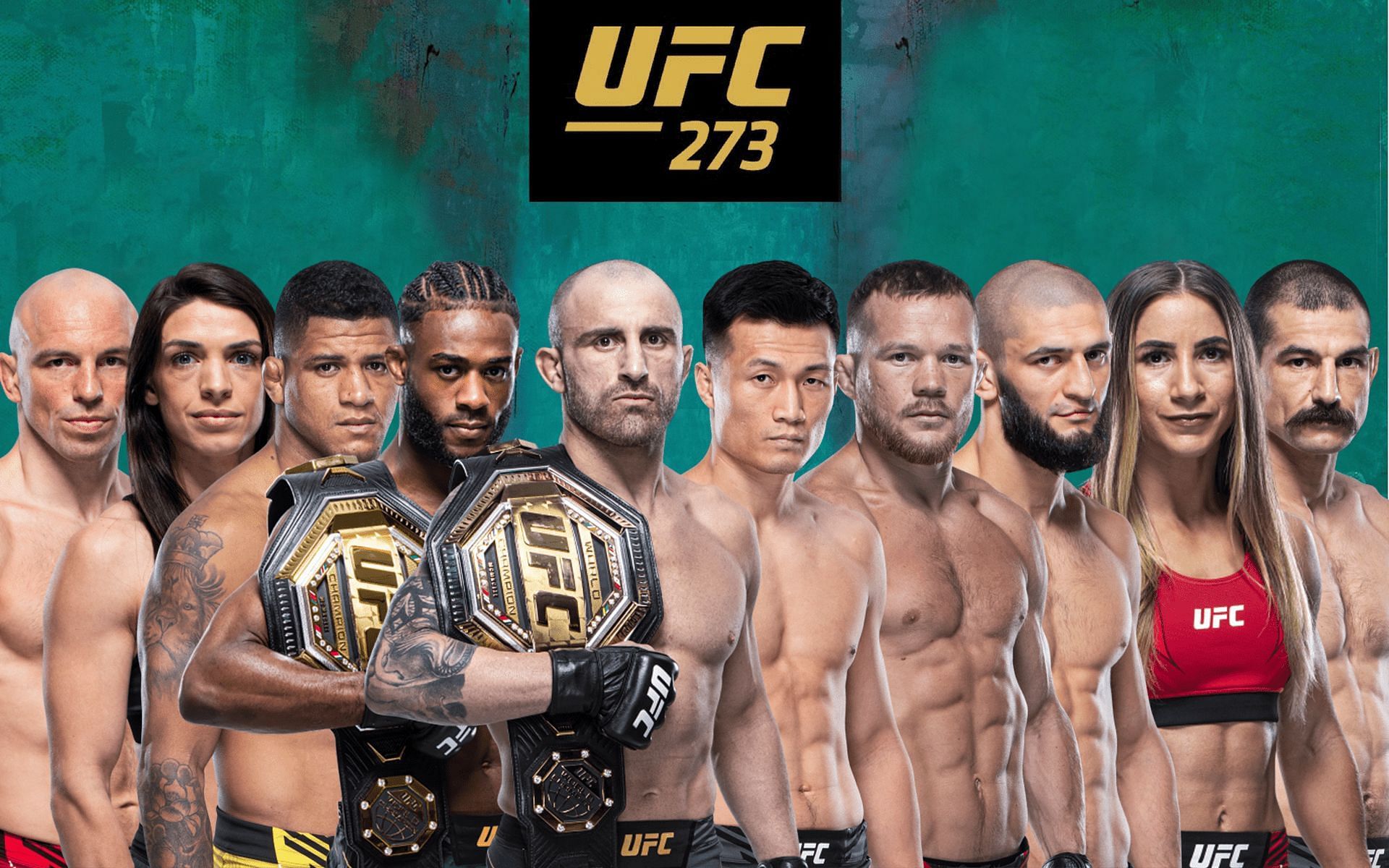 UFC 273 main card results and highlights [Image credits: ufc.com]
