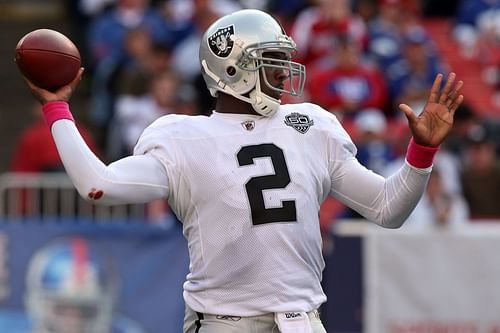 JaMarcus Russell with the Oakland Raiders