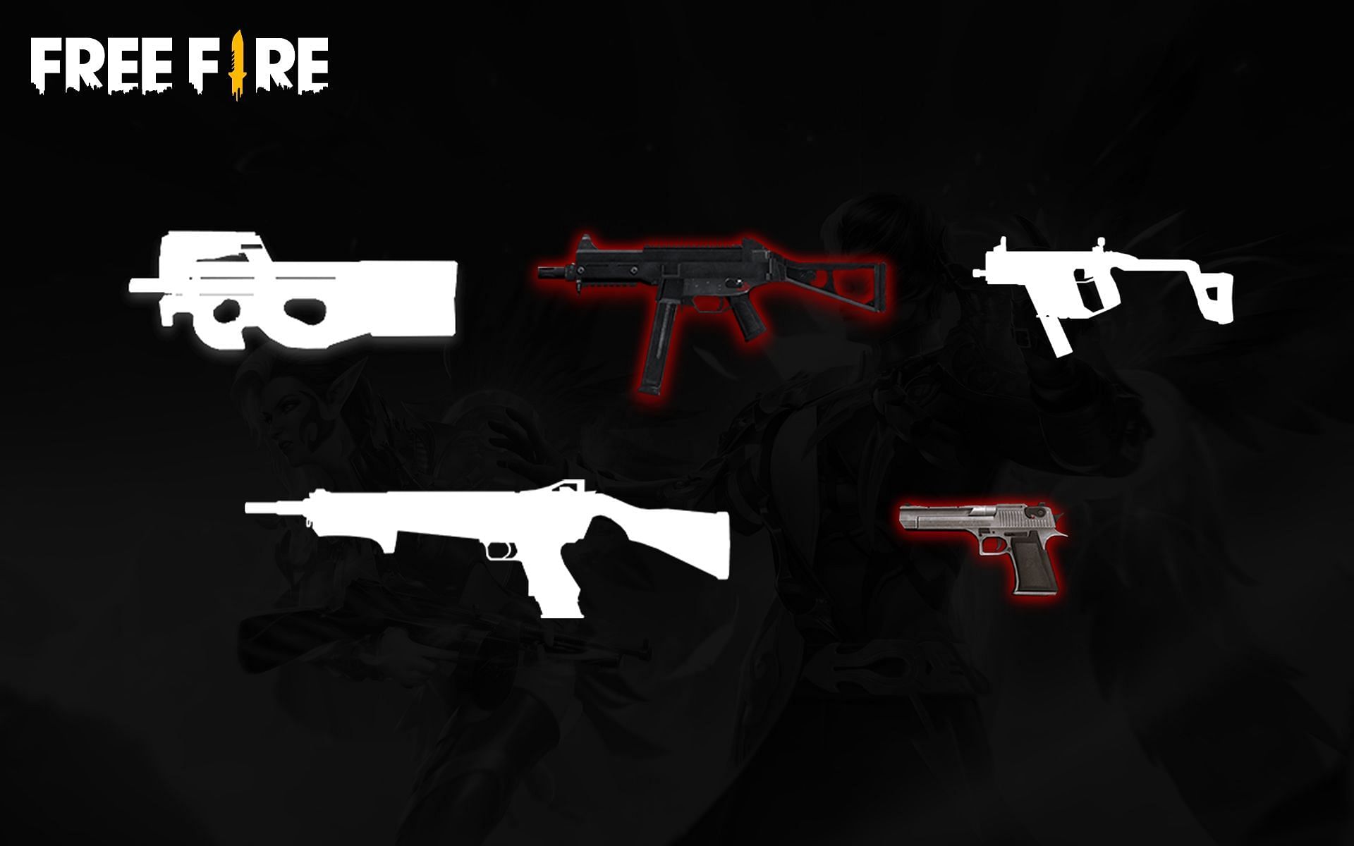 Use these weapons for close-range and solo versus squad fights in Free Fire (Image via Sportskeeda)