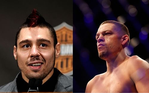 Dan Hardy (left), Nate Diaz (right)