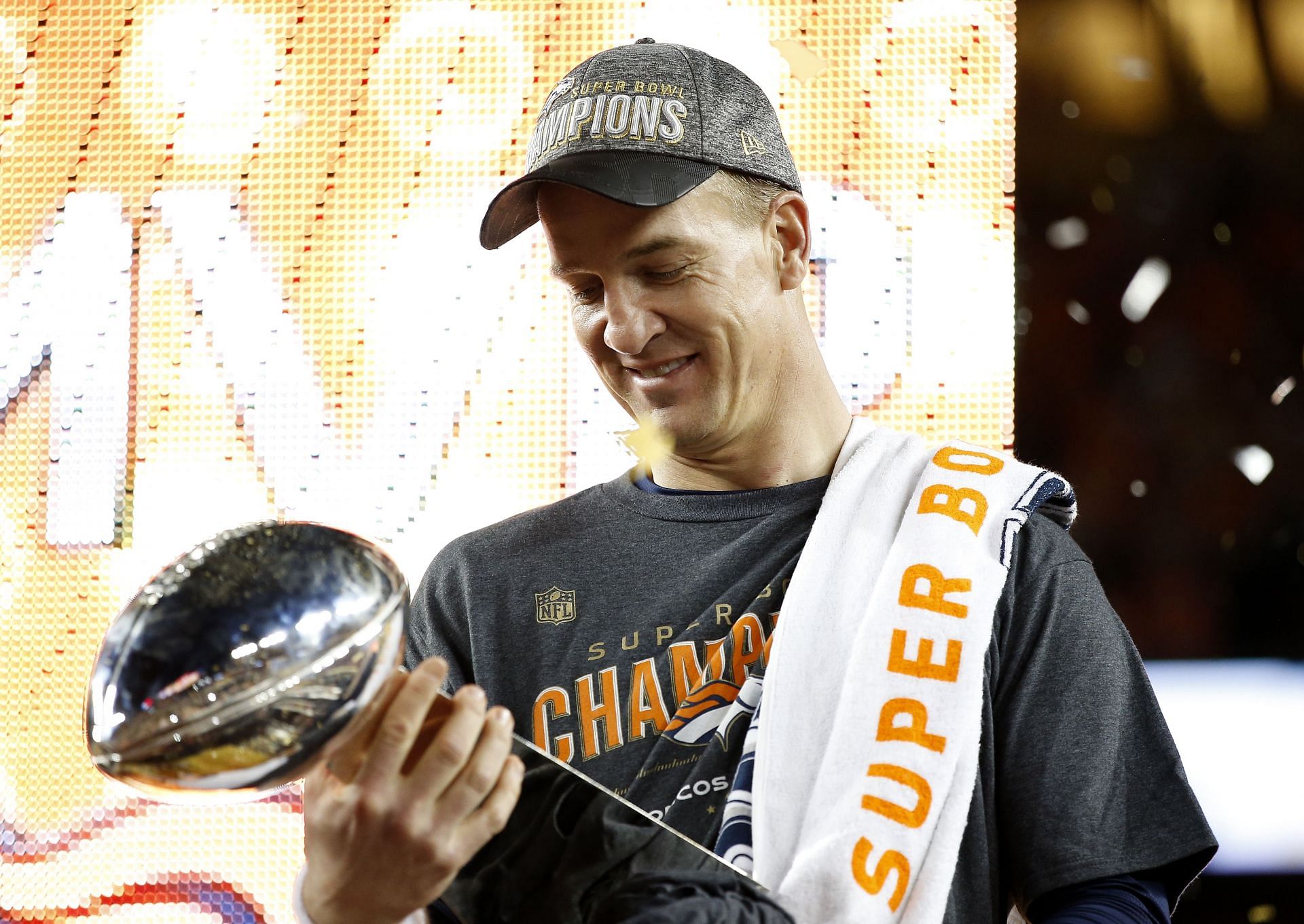 Peyton Manning after the Super Bowl 50 win