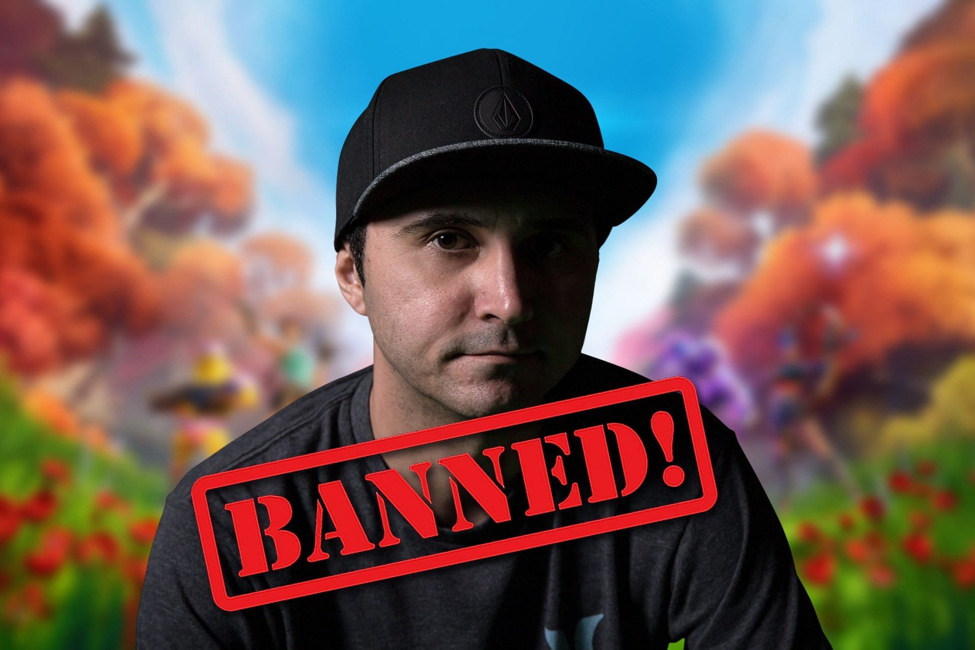 Summit1g was temporarily banned from Fortnite mid-stream, for &quot;exploiting&quot; (Image via Sportskeeda)