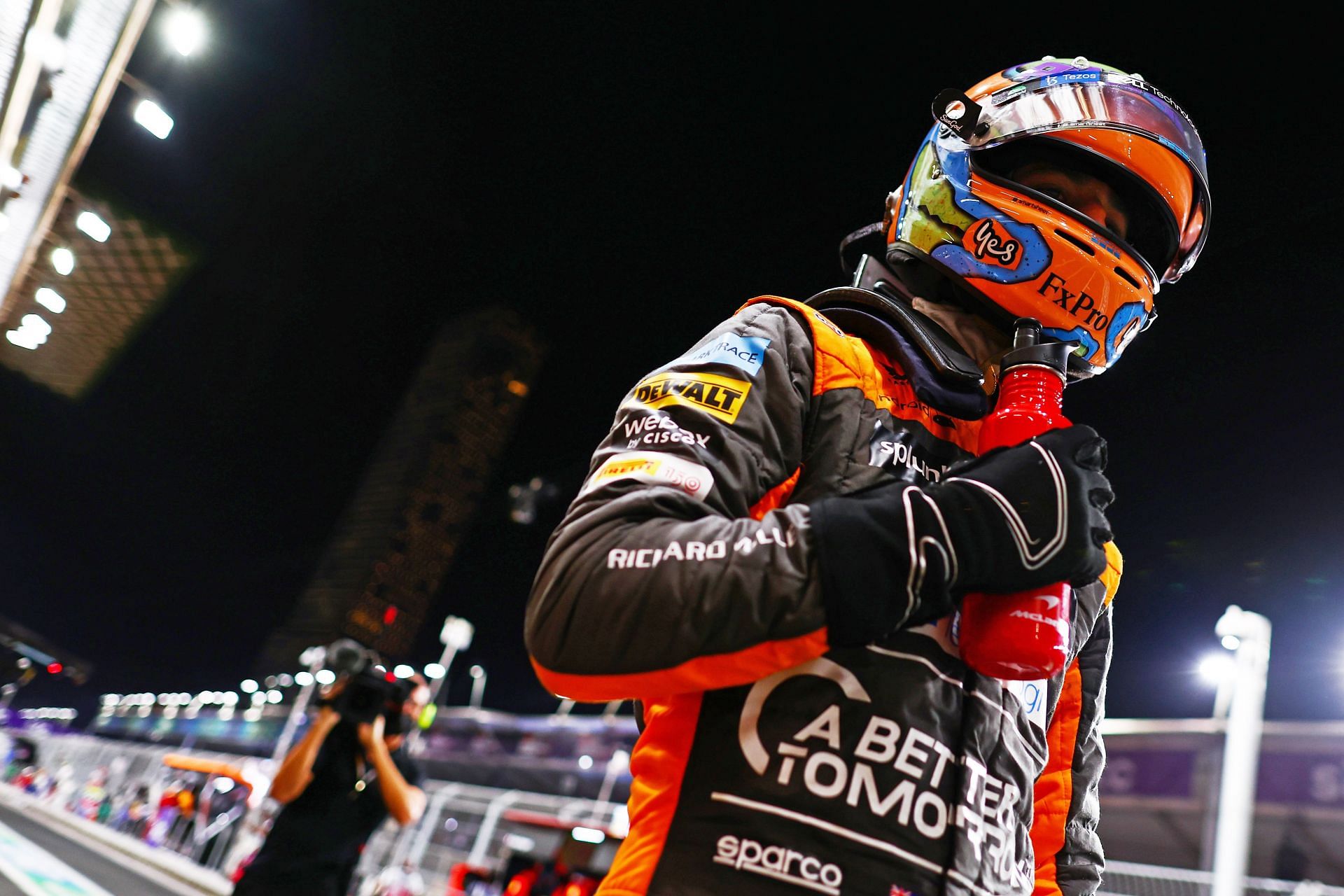 Daniel Ricciardo after qualifying during the 2022 F1 Saudi Arabian GP weekend. (Photo by Mark Thompson/Getty Images)