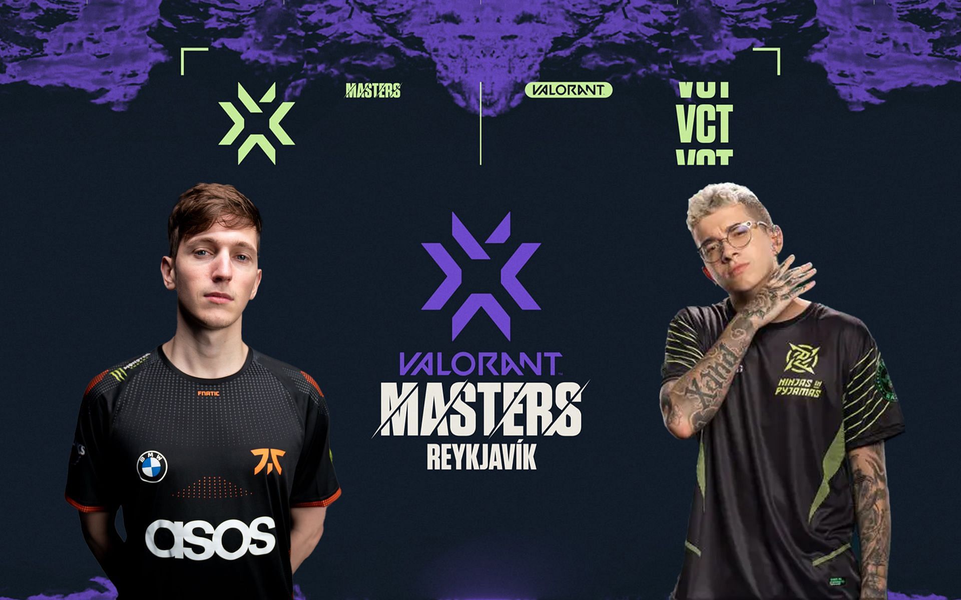 Who will be winning between Ninjas in Pyjamas and Fnatic in VCT Masters? (Image via Sportskeeda)