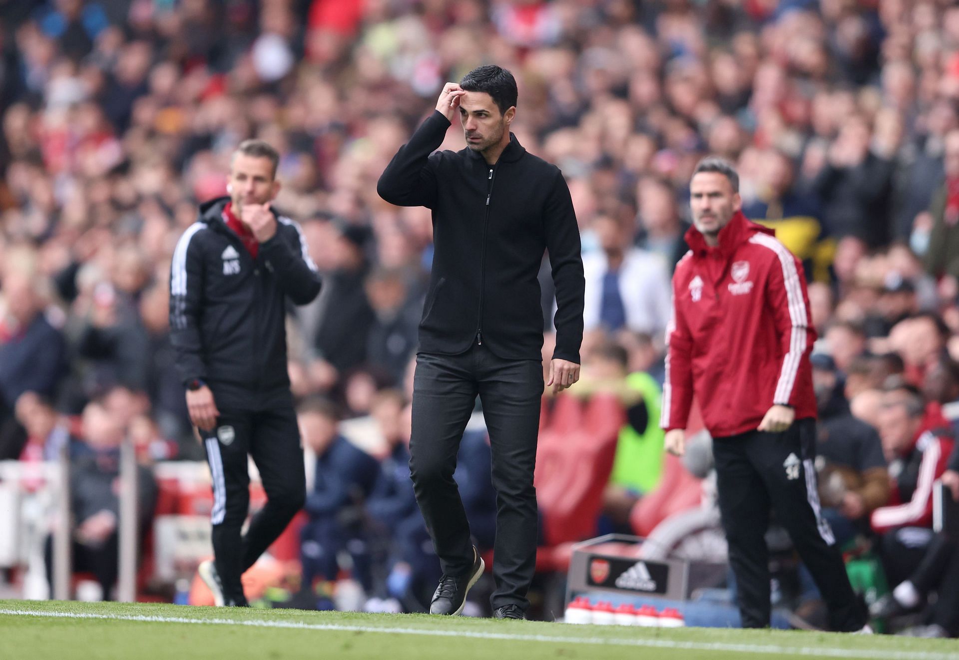 Arteta has encountered a problematic period at the business end of the season