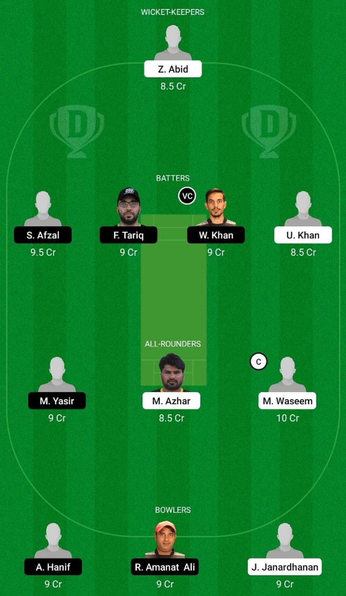 BG vs FDD Dream11 Fantasy Suggestion #1