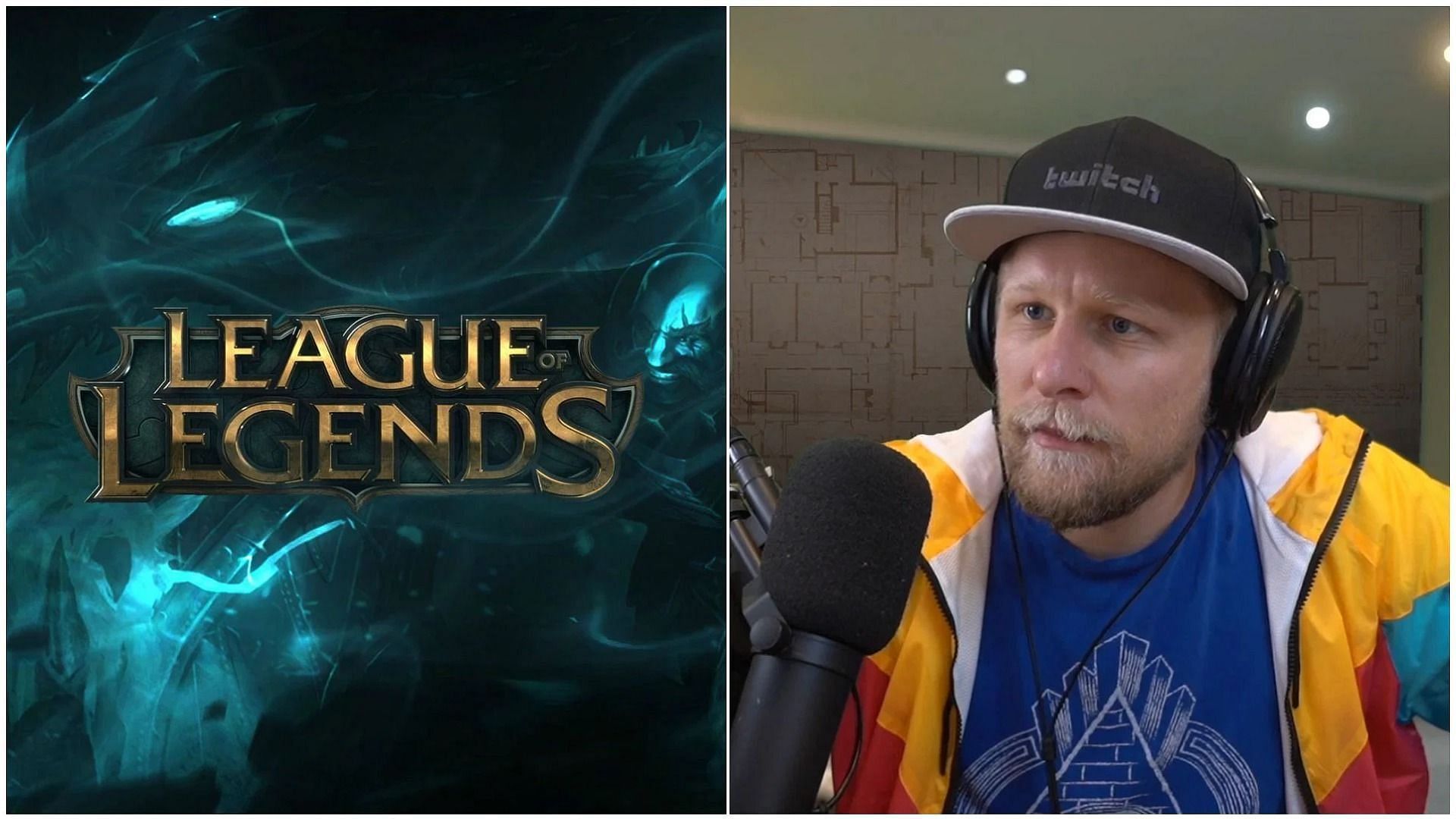 Quin69&#039;s reaction when he got banned from League of Legends (Image via- Sportskeeda)