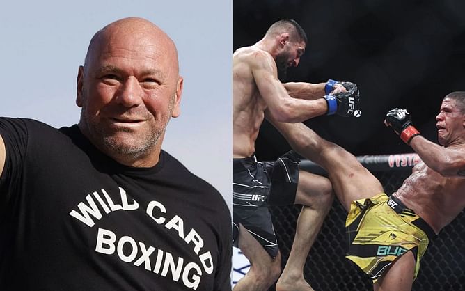 "Any a**hole who said that doesn't think the kid is human" - Dana White on fans slamming Khamzat Chimaev for looking 'human' against Gilbert Burns