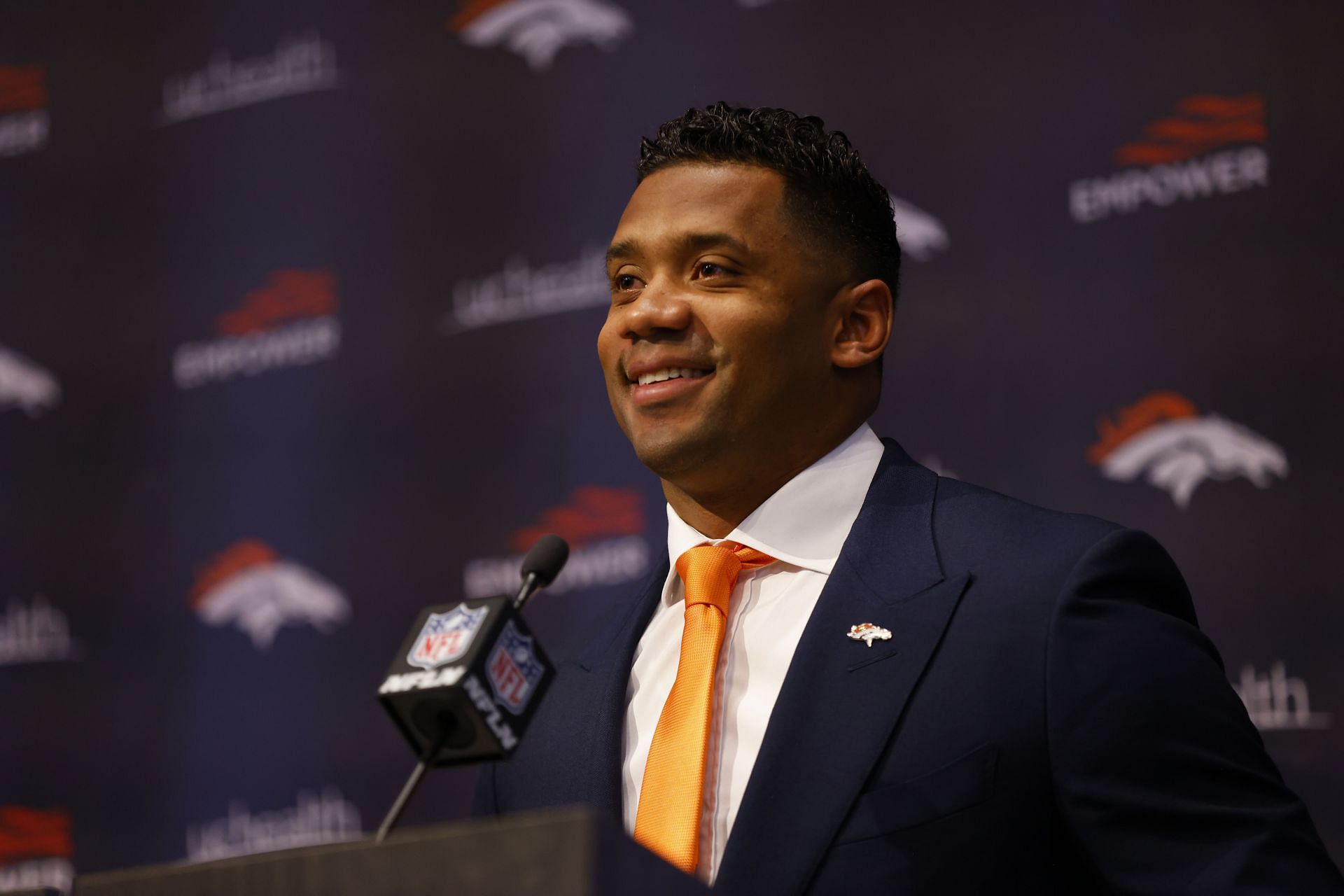 Denver Broncos quarterback Russell Wilson