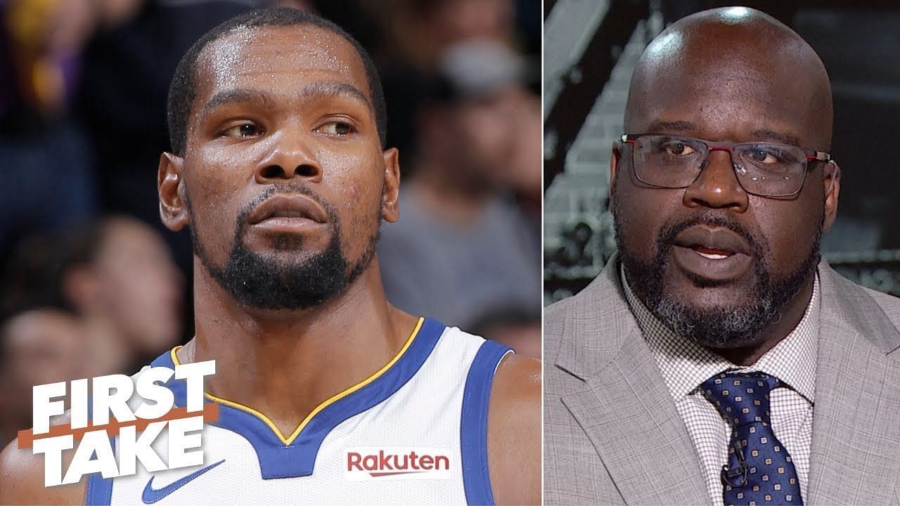 Shaquille O&#039;Neal is asking Kevin Durant not to take the criticism personal [Photo: YouTube]