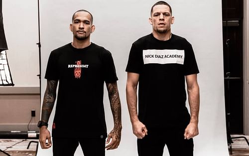 Yancy Medeiros (left) and Nate Diaz (right) [Image via @yancymedeiros on Instagram]