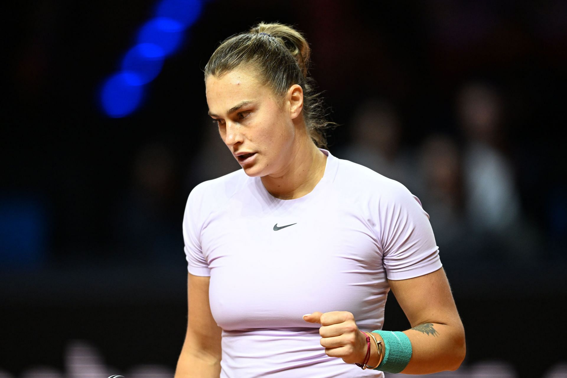 Aryna Sabalenka at the 2022 Porsche Tennis Grand Prix in Stuttgart