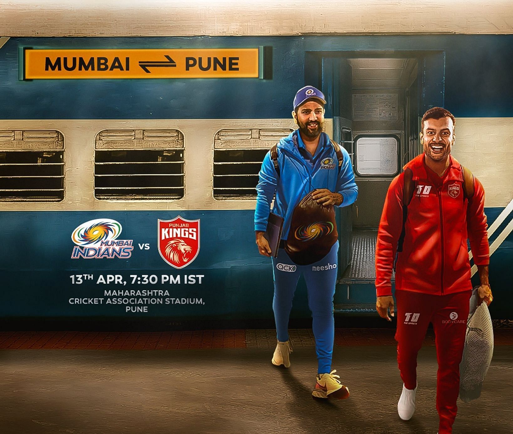 Can Mumbai break their losing streak in the game against Punjab? Pic: PBKS/ Twitter