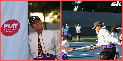 Naomi Osaka during the launch of her Play Academy Initiative in Los Angeles